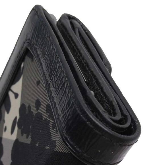 Burberry Nova Check Bifold Wallet Nylon Leather Black - Picture 3 of 10